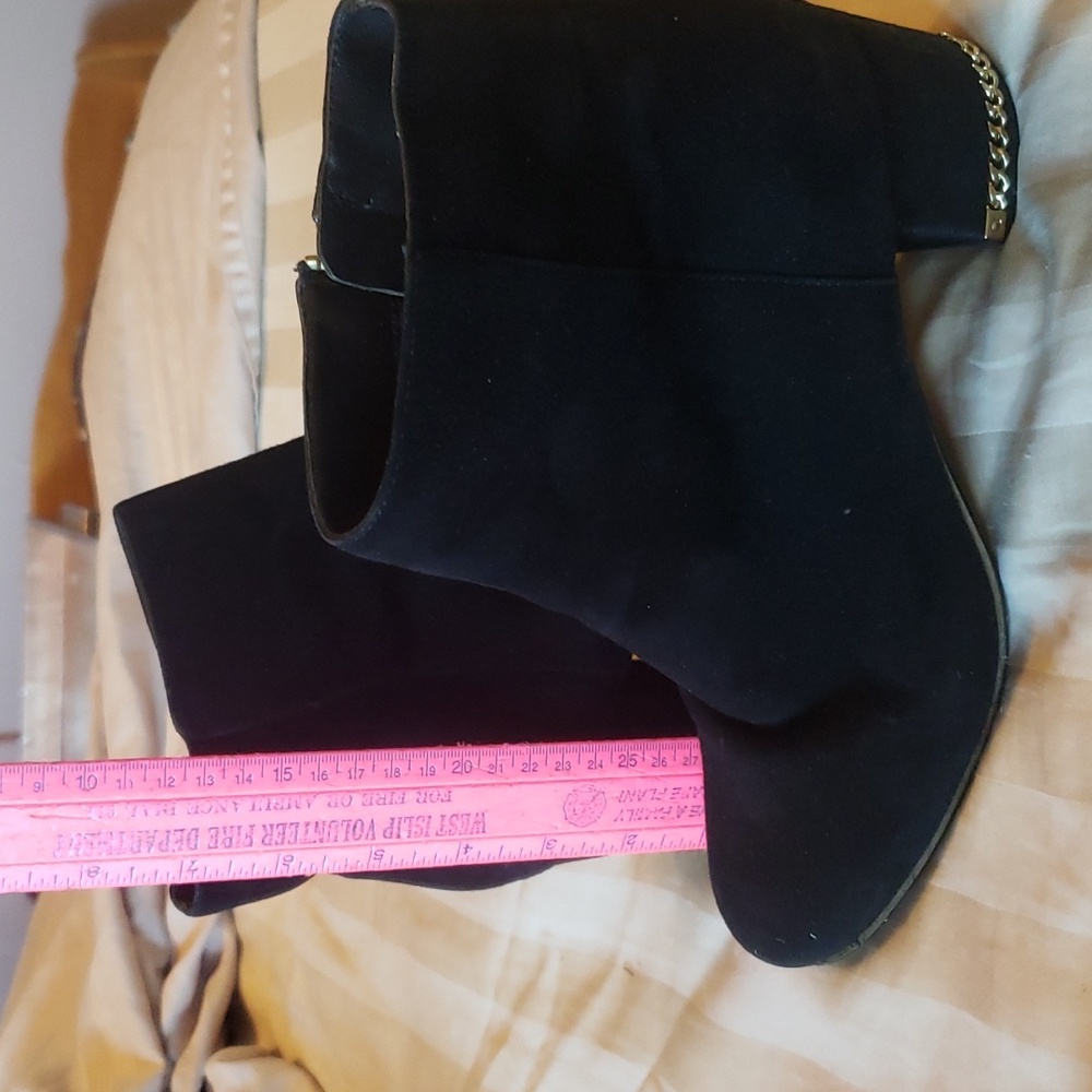 Michael kors black suede booties